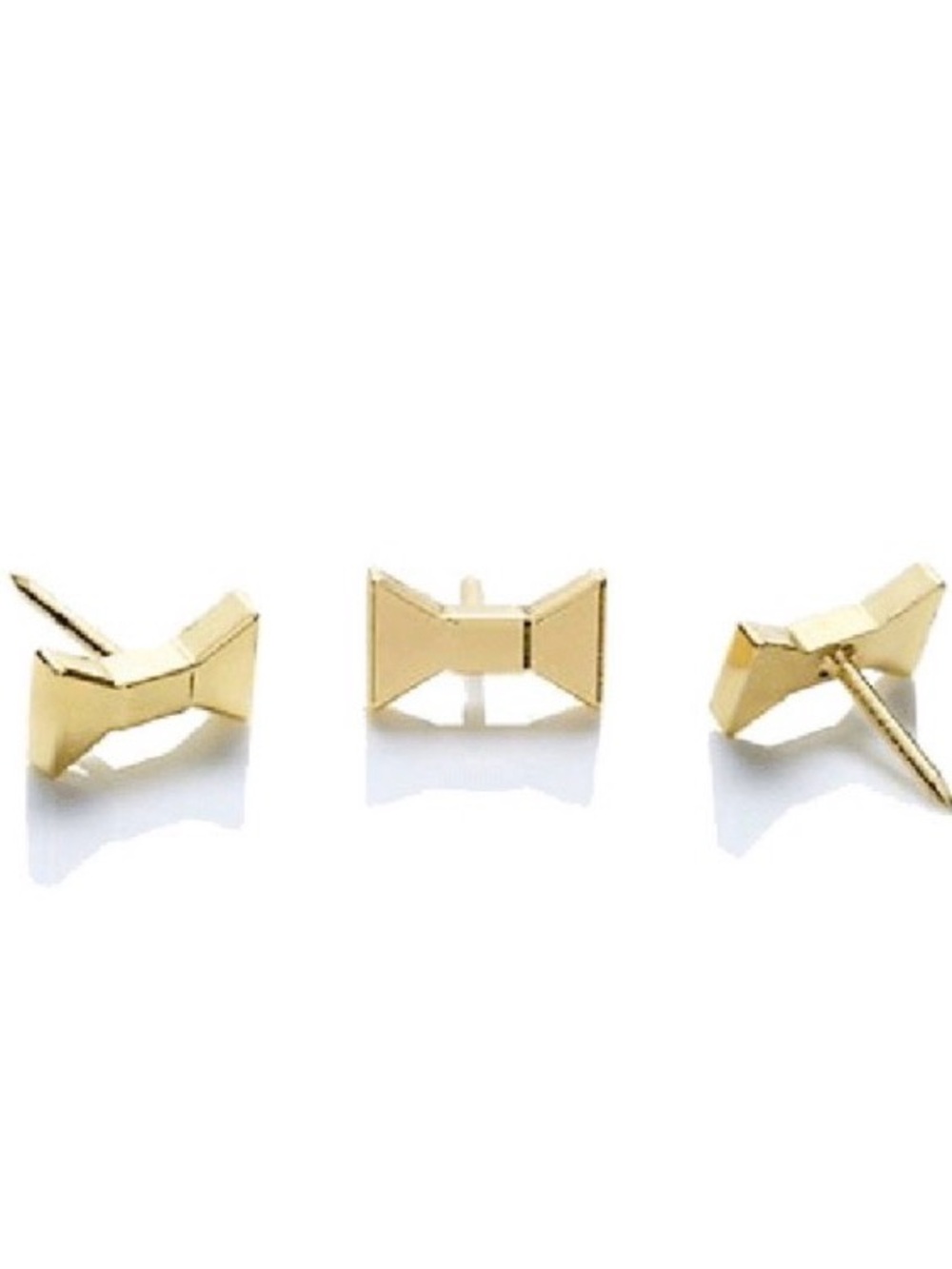 NWT KATE SPADE Gold Bow Push Pins 24 Set in Display Box - Picture 2 of 5